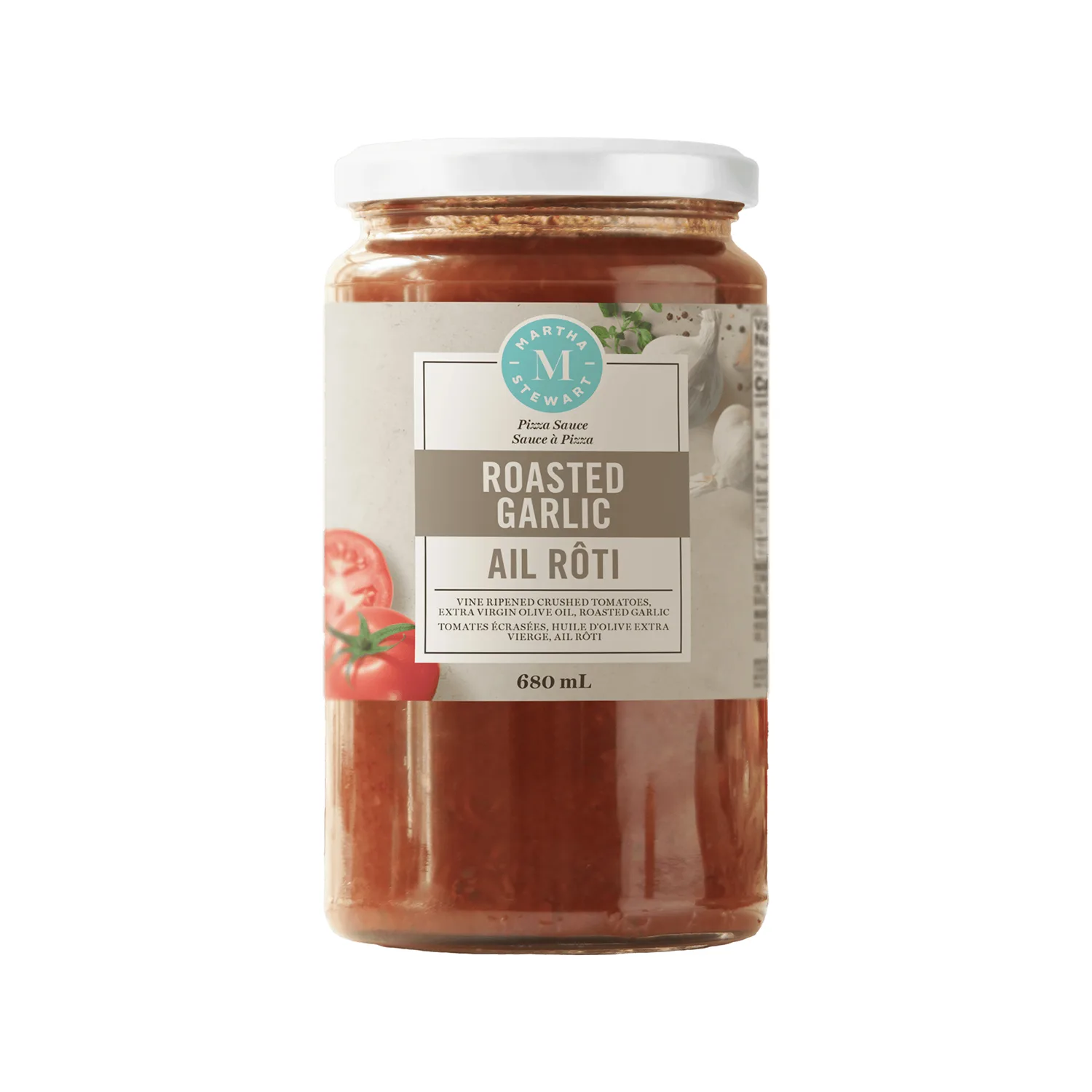 Martha Stewart Pizza Sauce Roasted Garlic 680